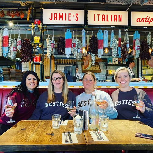 Customer photo review of CL Besties College Matching Sweatshirts (MRK X)
