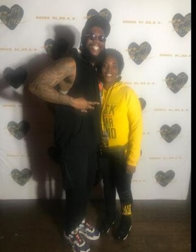 Customer photo review of Slogan Hoodie & Pants Set