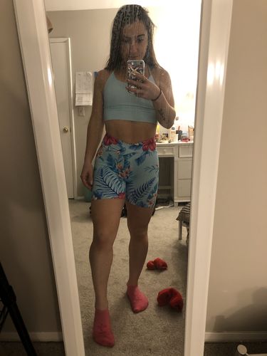 Customer photo review of Tropical Blue Booty Short