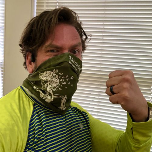 Customer photo review of Custom Neck Gaiters (Quantity 100-499 units)