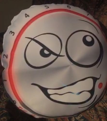 Customer photo review of Create A Custom Face Pillow