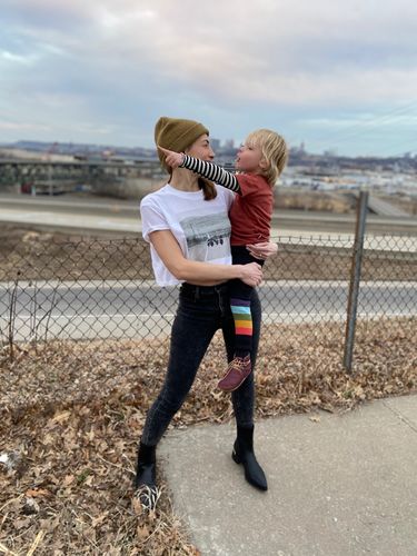 Customer photo review of Heidi Zumbrun Collab Tee