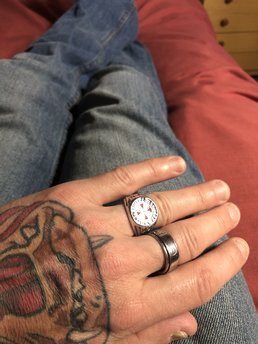 Customer photo review of Bague Héritage Templier