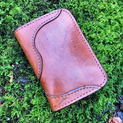 Customer photo review of No.68 | 'Buck Brown' Western Vertical Leather Wallet