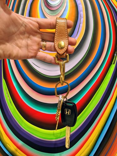 Customer photo review of No.71 | 'Natural Oak' Leather Key Piece