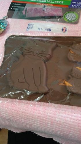 Customer photo review of Moule Silicone Chat en chocolat