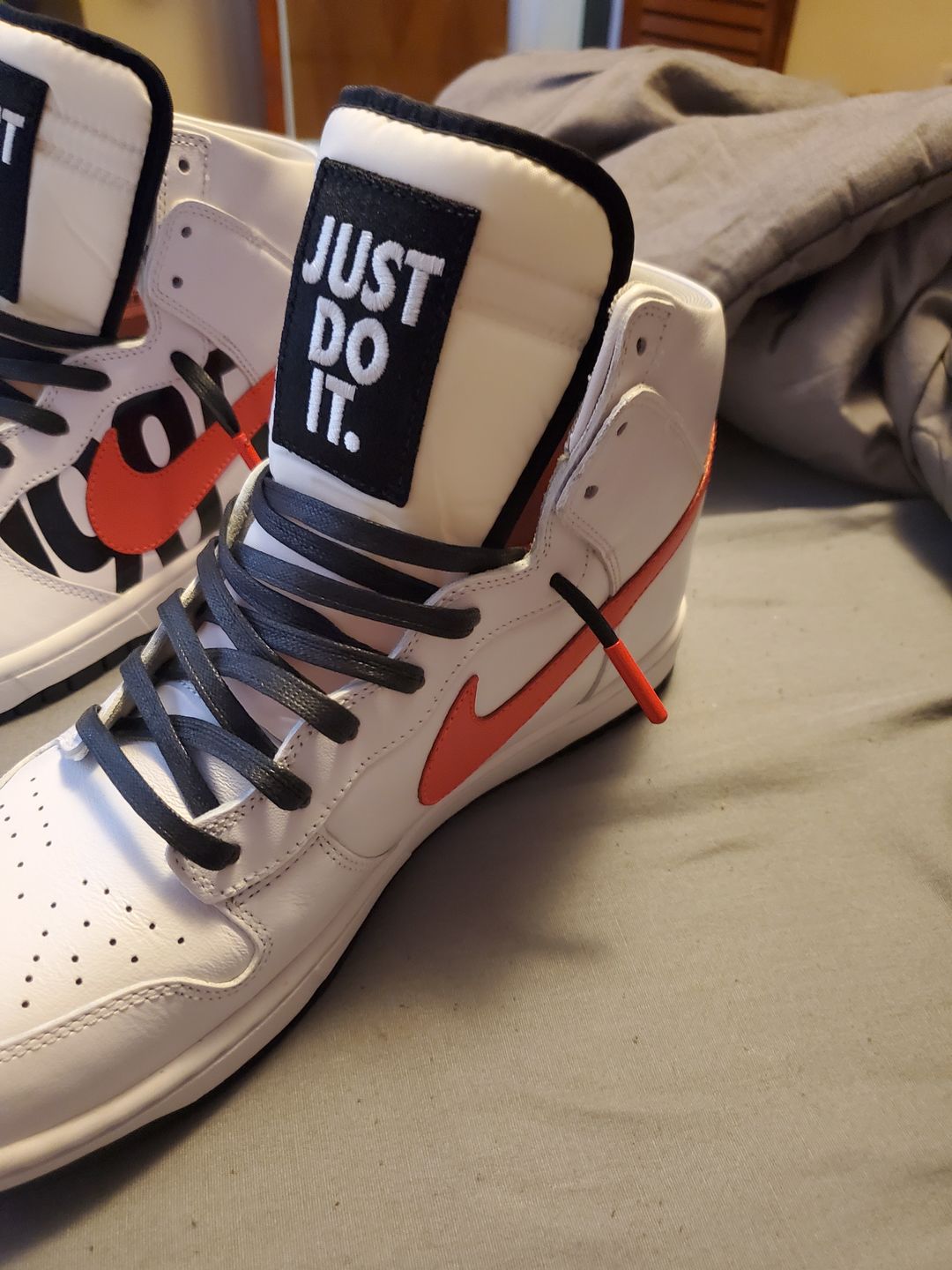 Customer photo review of Flat Waxed Cotton Shoe Laces