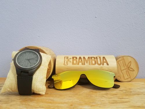Customer photo review of Bamboo Watch