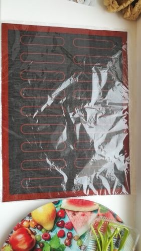 Customer photo review of Tapis de cuisson silicone pour éclairs