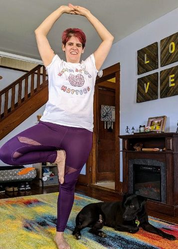 Customer photo review of Mental Health Matters (Brain) -- T-Shirt