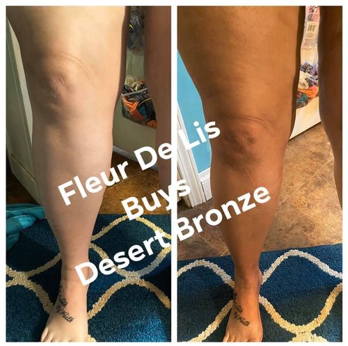 Customer photo review of Desert Bronze Self Tanning Mousse READY TO SHIP!!