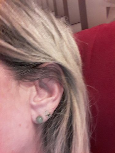 Customer photo review of CLOU D'OREILLES AVENTURINE