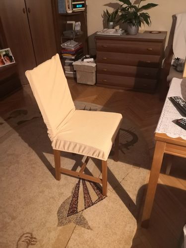 Customer photo review of Dining Chair Cover