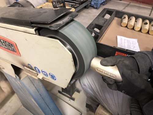 Customer photo review of 3 X 79 Inch Premium Zirconia Sanding Belts, 4 Pack
