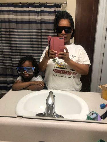 Customer photo review of Chloé Plush Sunglasses