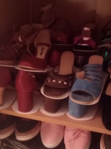 Customer photo review of 10 pc Adjustable Shoe Organizer Footwear
