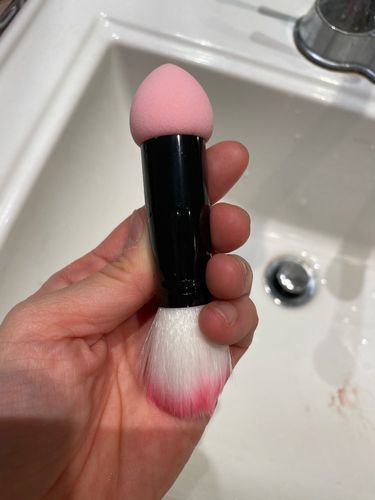 Customer photo review of 2 in 1 Brush Sponge