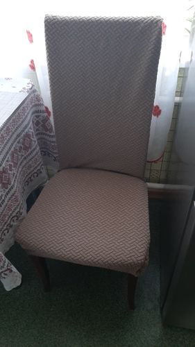 Customer photo review of Dining Chair Cover