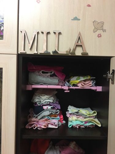 Customer photo review of Adjustable Closet Organizer