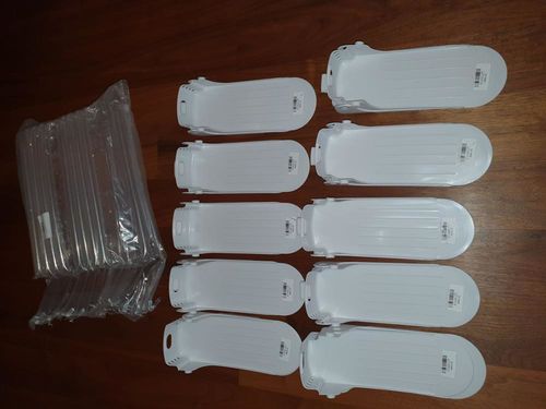 Customer photo review of 10 pc Adjustable Shoe Organizer Footwear