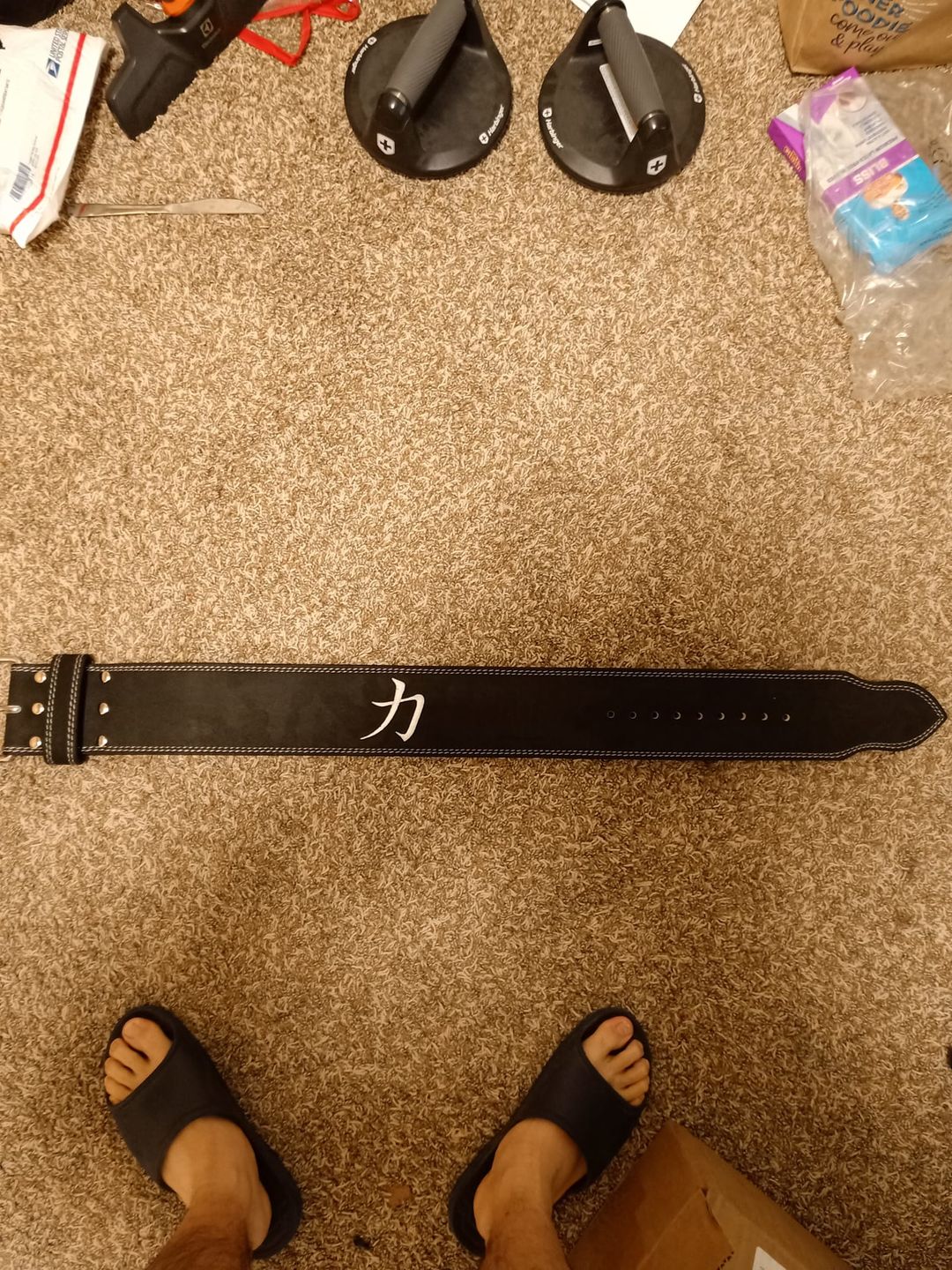 Customer photo review of Strength Shop 10mm Single Prong Belt - IPF Approved - Black