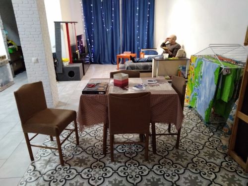 Customer photo review of Dining Chair Cover