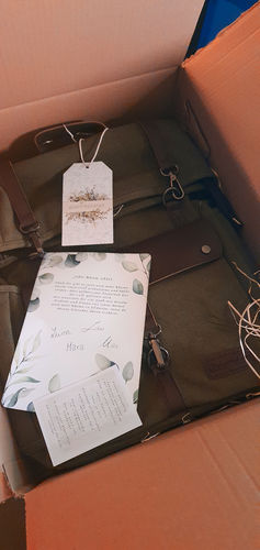 Customer photo review of RollUp Lederrucksack - vegan