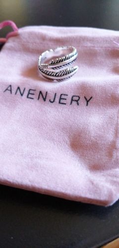 Customer photo review of 925 Sterling Silber Engel-Federring