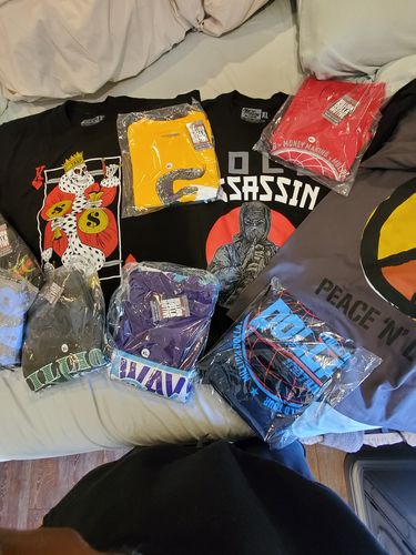 Customer photo review of Mystery Box of 10 T-Shirts
