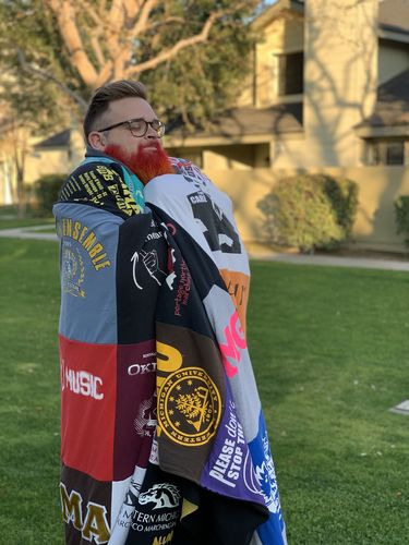 T-shirt quilt from university of oklahoma by Jack from VA