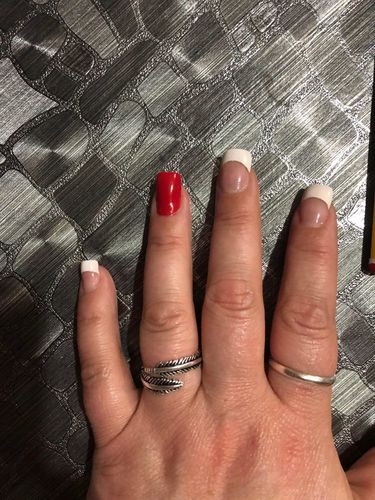 Customer photo review of 925 Sterling Silber Engel-Federring