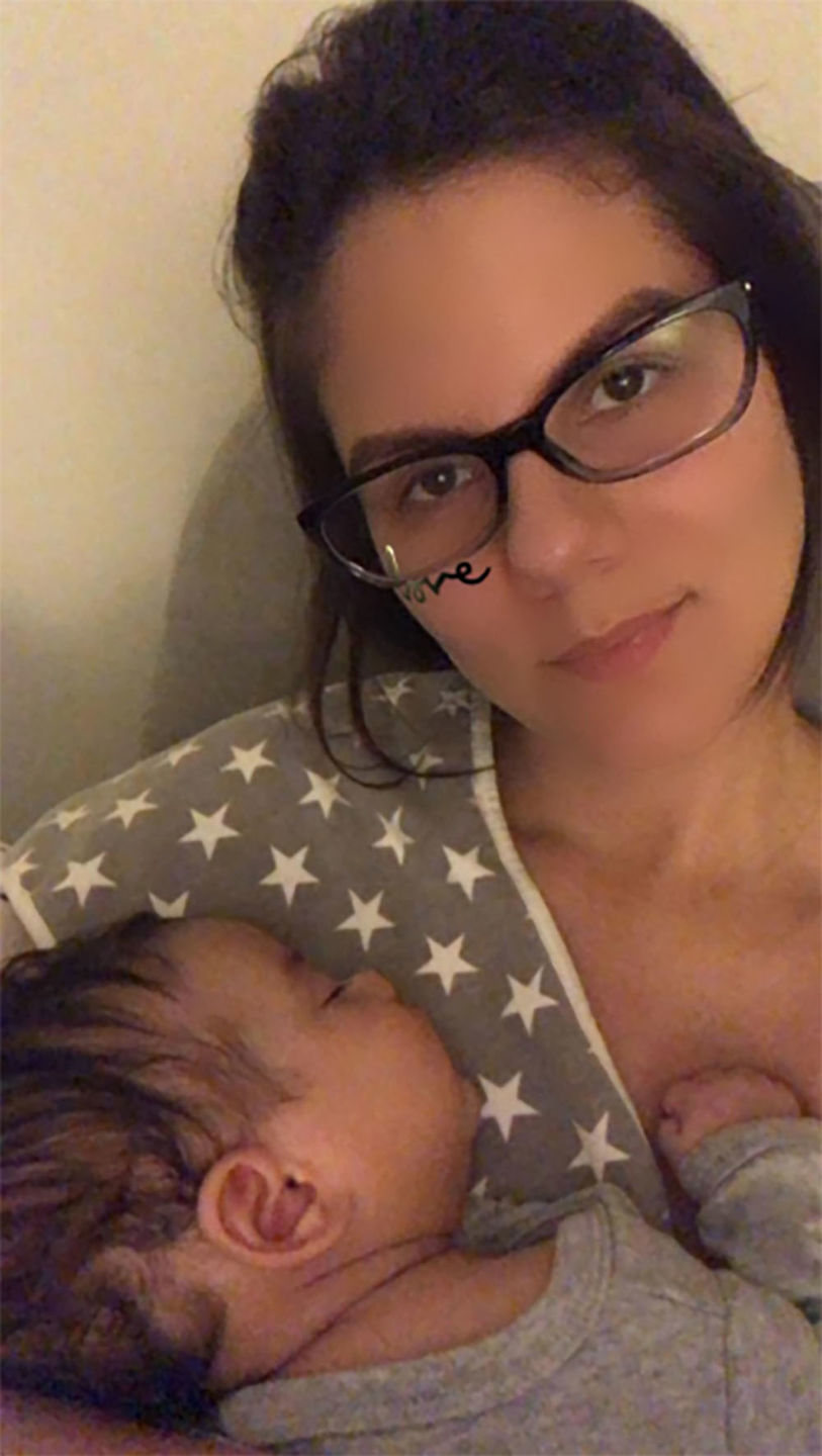 Customer photo review of Organic Baby Burp Cloths