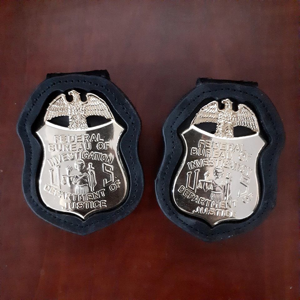 Customer photo review of Genuine Leather Inset Type Holder/ Holster/ Wallet For US Federal Police Badges