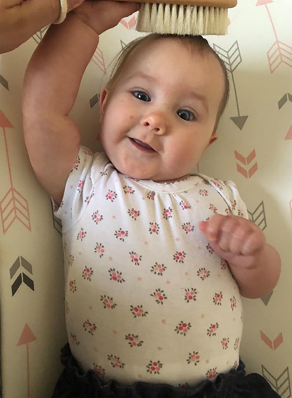 Customer photo review of Baby Hair Brush and Comb Set