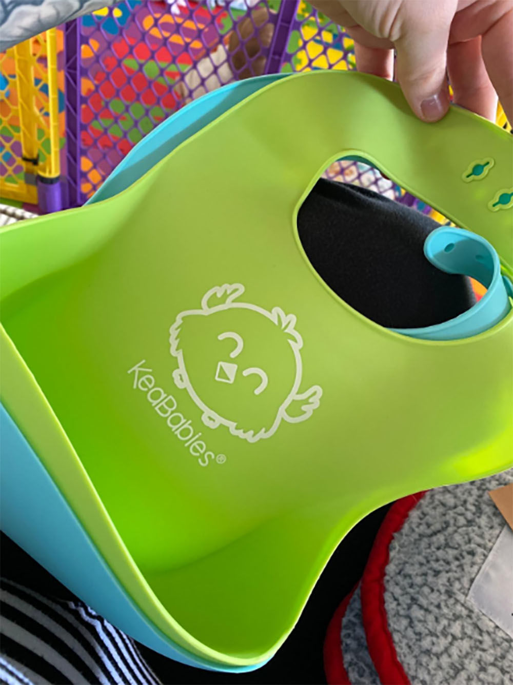 Customer photo review of Silicone Bibs