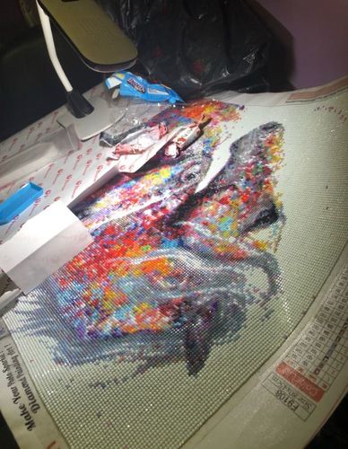 Customer photo review of Diamond Painting - Pferde