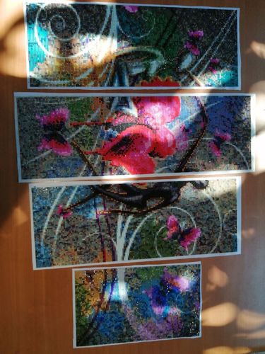 Customer photo review of XXL Diamond Painting - Abstrakte Liebe
