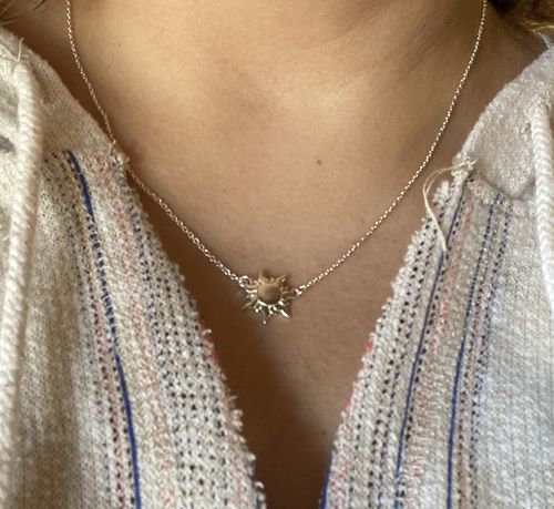 Customer photo review of Best Day Ever Necklace - Silver