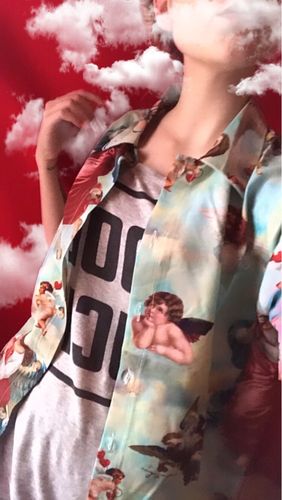 Customer photo review of Angel Print  shirt