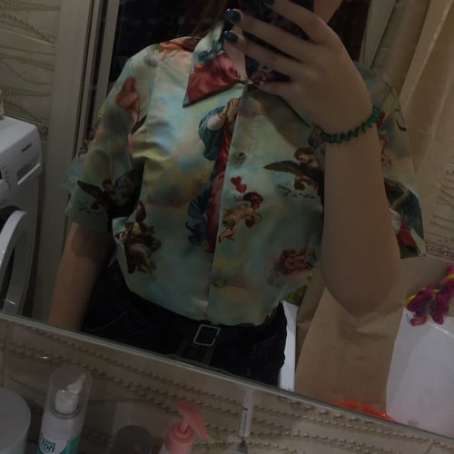 Customer photo review of Angel Print  shirt