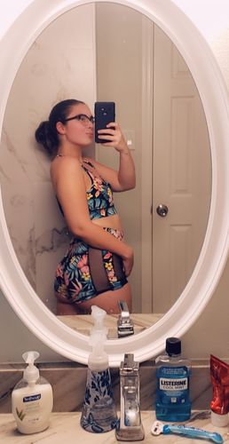 Customer photo review of Net Insert Gym to Swim Shorts - Black Floral