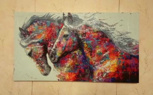 Customer photo review of Diamond Painting - Pferde