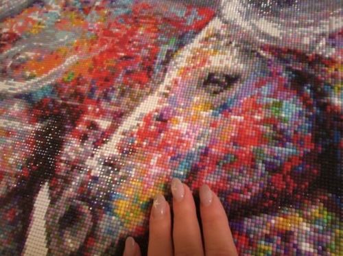 Customer photo review of Diamond Painting - Pferde