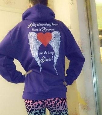 Customer photo review of Sister - A Big Piece of my Heart Hoodie