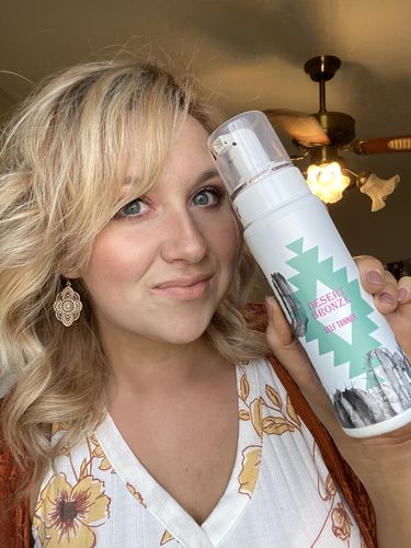 Customer photo review of Desert Bronze Self Tanning Mousse READY TO SHIP!!