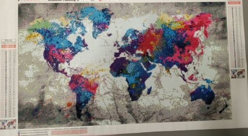 Customer photo review of Diamond Painting - Bunte Welt
