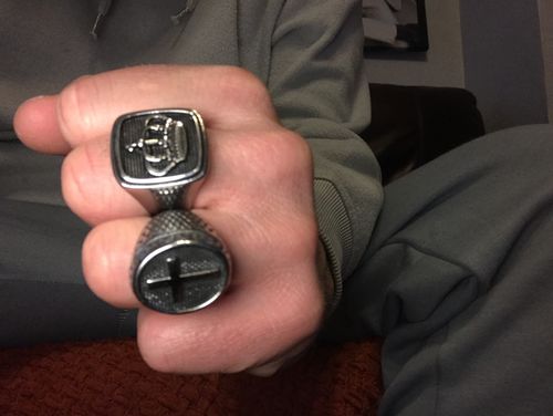 Customer photo review of ROYAL SIGNET CROWN RING