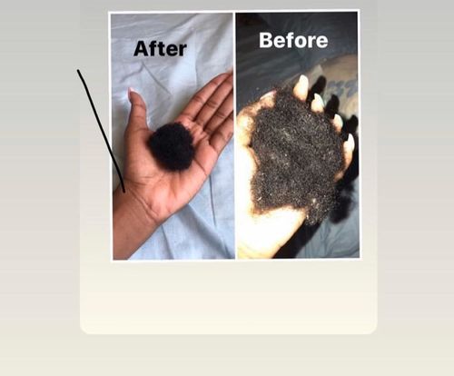 Customer photo review of Omez Beauty products  - Chebe Hair Grease
