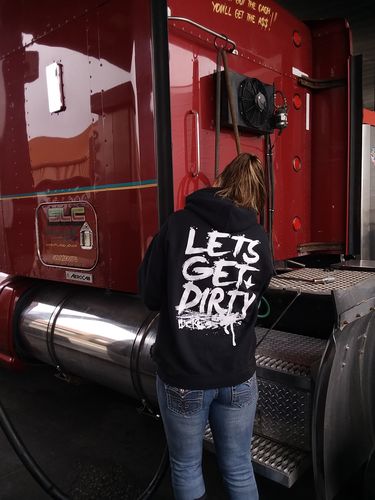 Customer photo review of AB Let's Get Dirty Hoodie