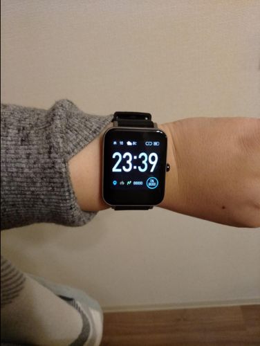 Customer photo review of Zagzog Smartwatch Z12 Pro  -  1.44インチアルミニウムケース - ゴム製バンド + ステンレススチールバンド